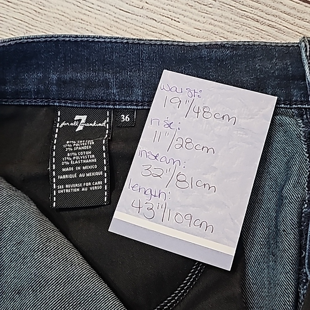 7 for all mankind sz 36 slimmy jeans - Picture 14 of 14